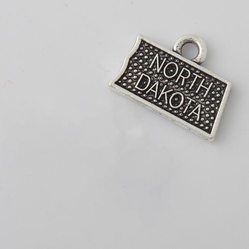 Ciondoli in lega di zinco, lega in zinco, placcato, DIY, 11x16mm, 100PC/borsa, Venduto da borsa