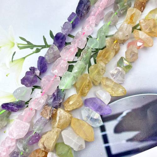 Natural Quartz Jewelry Beads with Natural Fluorite irregular DIY mm Sold Per Approx 38 cm Strand