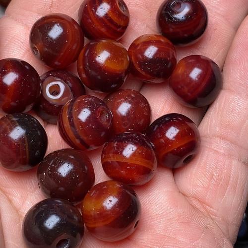 Naturlig röd agat pärlor, Red Agate, Rund, DIY, 12mm, Säljs av PC