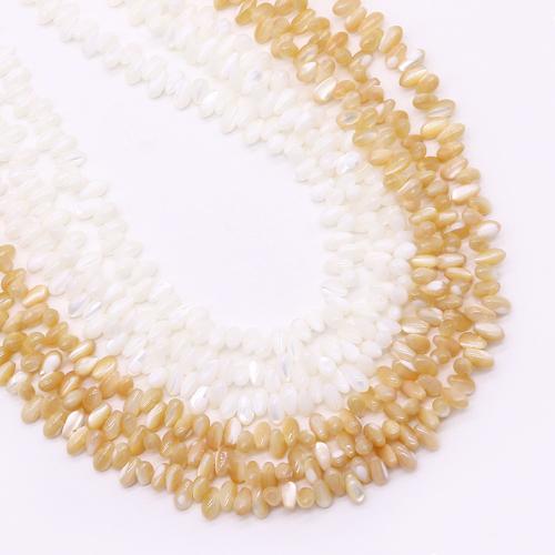 Natural Sea Shell Beads, conchiglia marina, Lacrima, DIY, nessuno, 4x8mm, Venduto per Appross. 38 cm filo