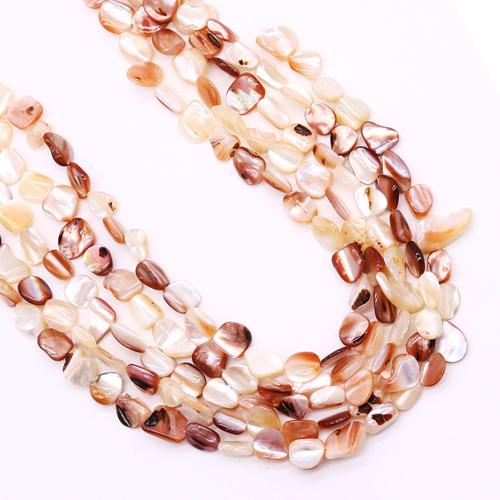 Natuurlijke schelp kralen, Sea Shell, Onregelmatige, DIY, about:10-15mm, Per verkocht Ca 38 cm Strand