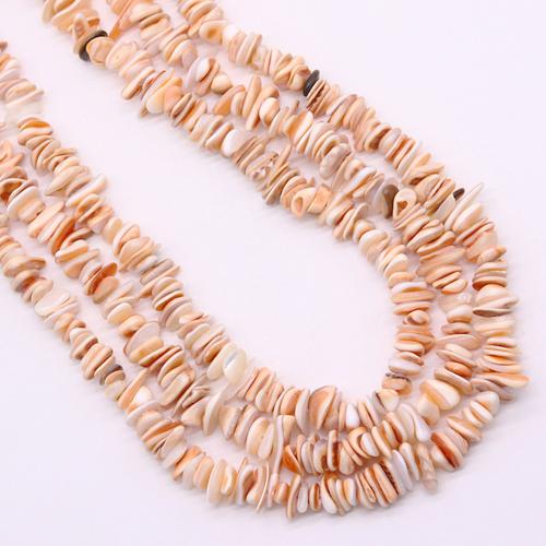 Přírodní Korálky Sea Shell, Nepravidelné, DIY, about:3x13mm, Prodáno za Cca 38 cm Strand