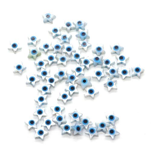 Natural Seashell Beads Star DIY & enamel 6mm Sold By Bag