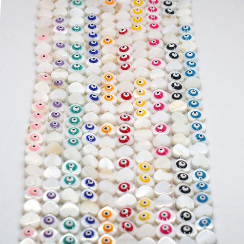 Natural Freshwater Shell Beads Heart DIY & enamel 10mm Sold Per Approx 38 cm Strand