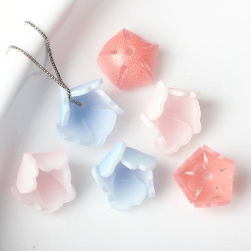 Resin Jewelry Beads Flower DIY 15mm Sold By Bag