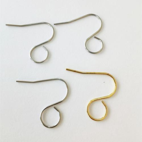 Rozsdamentes acél Hook earwire, 316 rozsdamentes acél, galvanizált, DIY, több színt a választás, 100PC-k/Bag, Által értékesített Bag