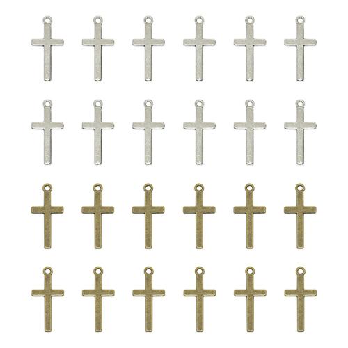 Zinc Alloy Cross Pendants plated DIY Sold By Bag