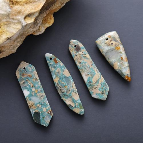 Imperial Jasper Privjesci, Dojam Jasper, Drugačiji oblik izbora & možete DIY, više boja za izbor, 42x12mm, Prodano By PC