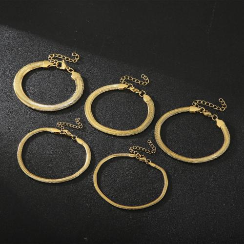 Stainless Steel Jewelry Bracelet 304 Stainless Steel Vacuum Ion Plating & for woman Sold By PC