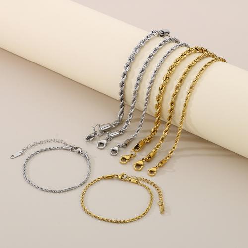 Stainless Steel Jewelry Bracelet 304 Stainless Steel Vacuum Ion Plating & for woman Sold By PC