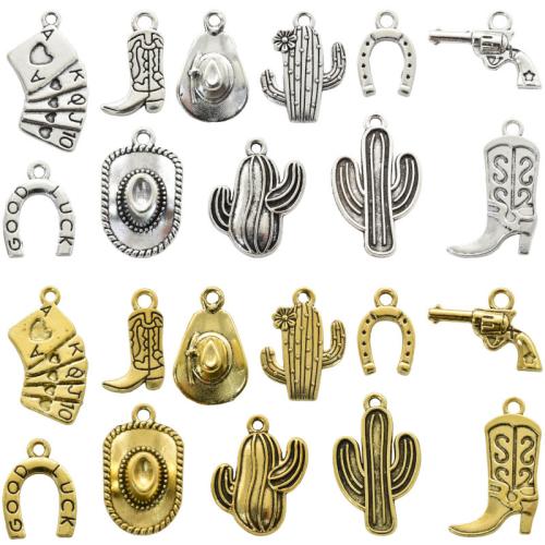 Zinc Alloy Pendants plated random style & DIY Sold By Bag