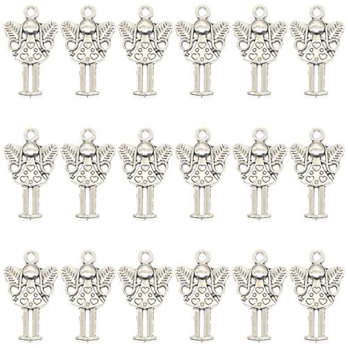 Zinc Alloy Pendler, Angel, forgyldt, du kan DIY, 25x14mm, 100pc'er/Bag, Solgt af Bag