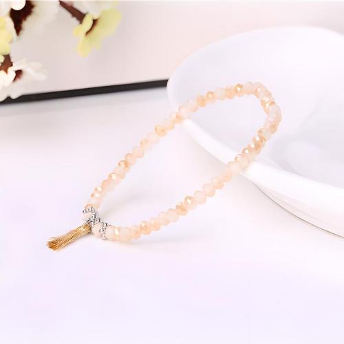 Des billes de verre bracelet, bijoux de mode & pour femme, Longueur Environ 7 pouce, Vendu par PC