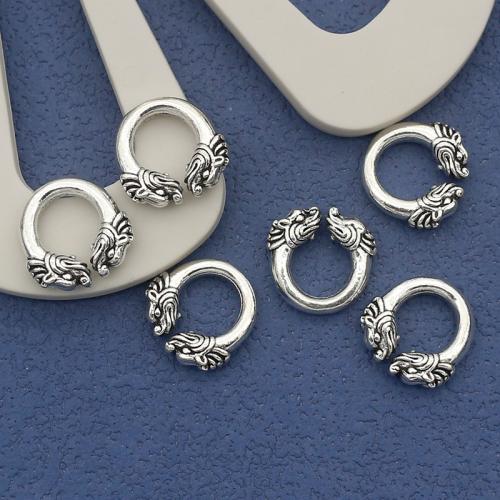 Zink Alloy stort hål pärla, Draken, antik silver pläterad, DIY, nickel, bly och kadmium gratis, 13.50x3mm, Innerdiameter:Ca 7mm, Ca 100PC/Bag, Säljs av Bag