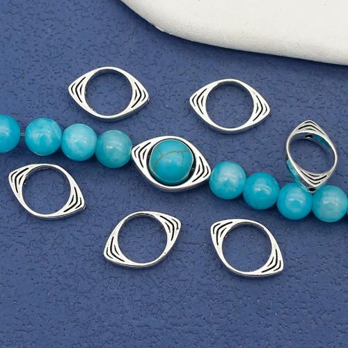 Zinc Alloy Frame Bead Evil Eye antique silver color plated DIY nickel lead & cadmium free Approx Sold By Bag