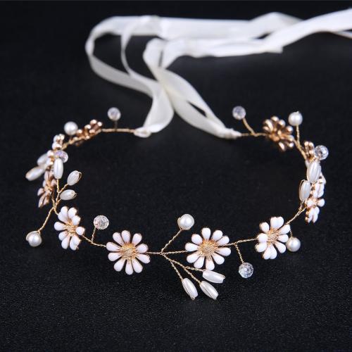 Headband Zinc Alloy with Crystal handmade & for woman & enamel Sold By PC