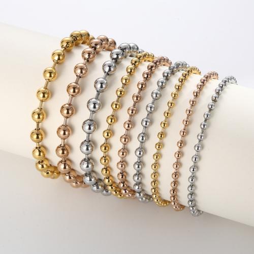 Stainless Steel Jewelry Bracelet 304 Stainless Steel Vacuum Ion Plating & for woman Sold By PC