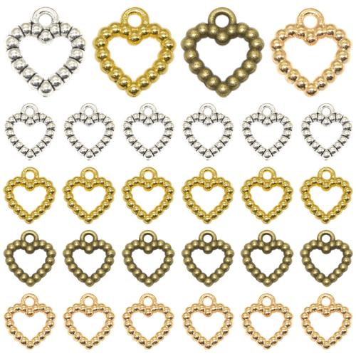 Zinc Alloy Heart Pendants plated DIY Sold By Bag