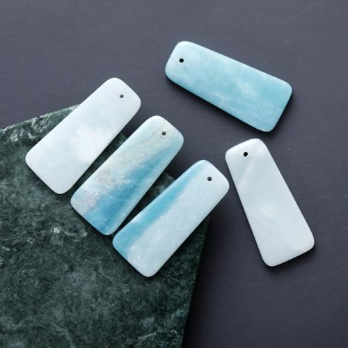 宝石の原石ペンダント・ジュエリー, Amazonite, 選択のための異なる形状 & DIY, 無色, 40x20mm, 売り手 パソコン