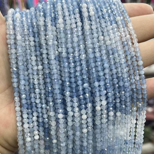 Gemstone Jewelry Beads Aquamarine DIY mixed colors 3mm Sold Per Approx 38 cm Strand