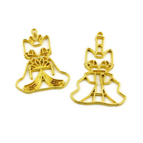 Zinc Alloy Animal Pendants plated DIY Sold By Bag