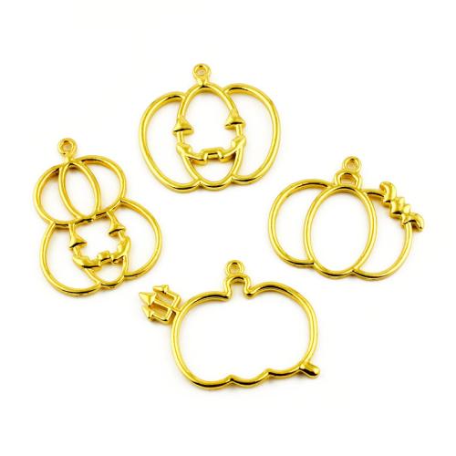 Zinc Alloy Pendants Pumpkin plated DIY Sold By Bag