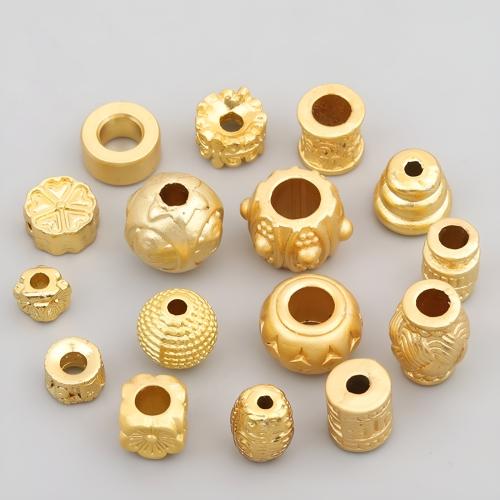 Zinc Alloy Spacer Beads matte gold color plated DIY Sold By PC