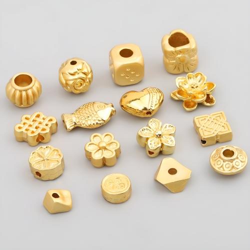 Zinc Alloy Spacer Beads matte gold color plated DIY Sold By PC