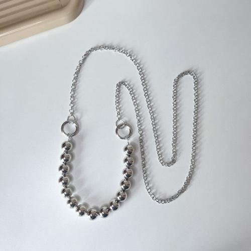 PVC Plastic Cell Phone Chain with Zinc Alloy plated & for woman silver color Sold By PC