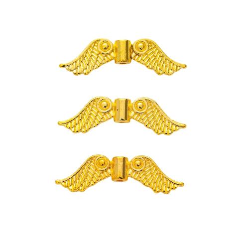 Zinc Alloy Jewelry Beads Wing Shape plated DIY nickel lead & cadmium free Approx Sold By Bag