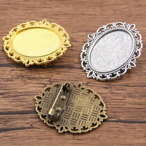 Zinc Alloy Brooch Finding plated DIY nickel lead & cadmium free Approx Sold By Bag