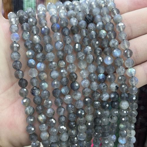 Natural Labradorite Beads Round DIY mixed colors 6mm Sold Per Approx 38 cm Strand