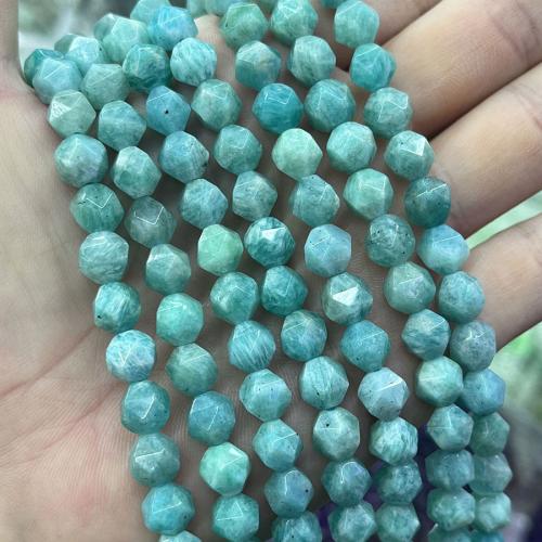 Natural Amazonite Beads ​Amazonite​ DIY blue 8mm Sold Per Approx 38 cm Strand