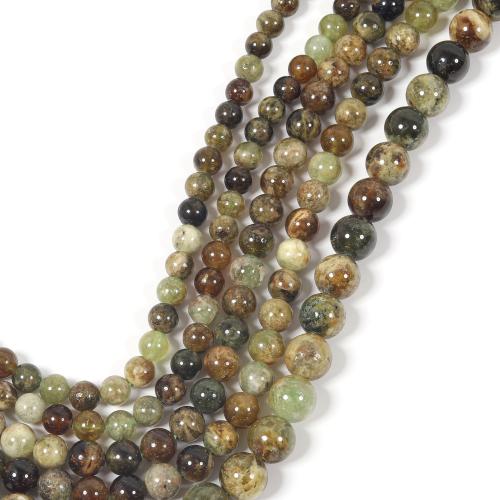 Natural Garnet Beads Round DIY mixed colors Sold By Strand