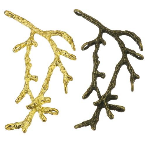 Forbindelse til zinklegering, Zinc Alloy, Branch, forgyldt, du kan DIY & 1/7 løkke, flere farver til valg, 28x50mm, 100pc'er/Bag, Solgt af Bag