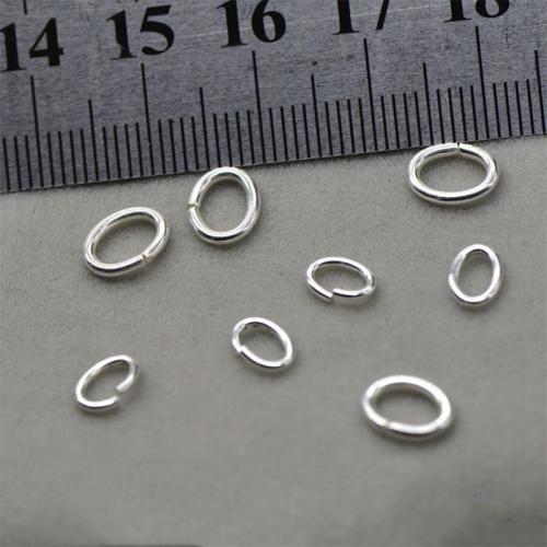 925 sterling zilver Open jumpring, Ovaal, DIY & verschillende grootte voor keus, Verkocht door PC