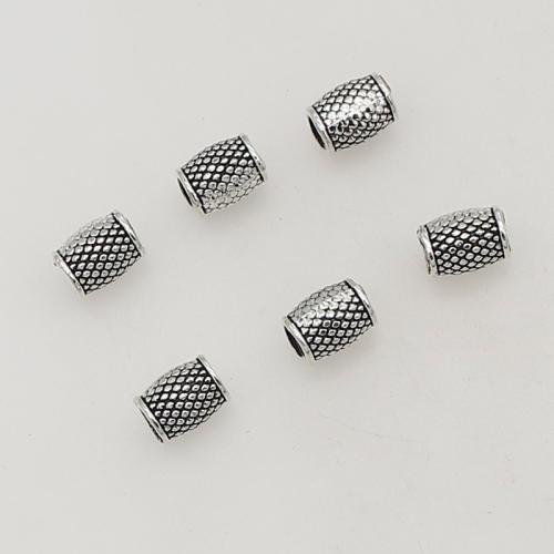 Zink Alloy Smycken Pärlor, antik silver pläterad, DIY, nickel, bly och kadmium gratis, 8x6mm, Hål:Ca 3mm, Ca 100PC/Bag, Säljs av Bag