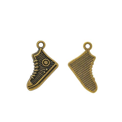 Zinc Alloy Shoes Pendants plated DIY nickel lead & cadmium free Approx Sold By Bag