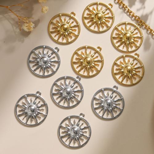 Stainless Steel Pendants 304 Stainless Steel Sun Vacuum Ion Plating DIY Sold By Bag