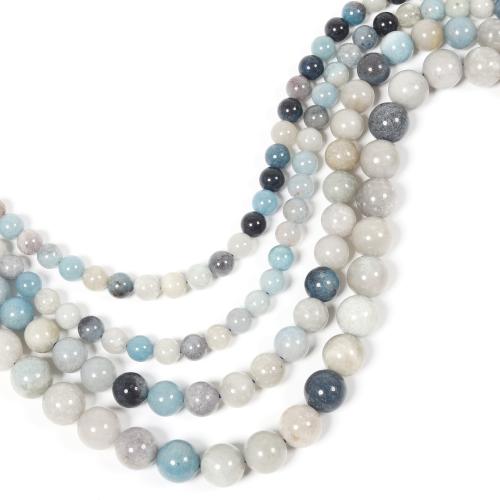 Gemstone Jewelry Beads Natural Stone Round DIY mixed colors Sold By Strand