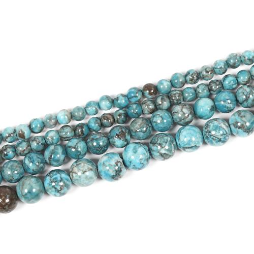 Turquoise Beads Natural Turquoise Round DIY mixed colors Sold By Strand