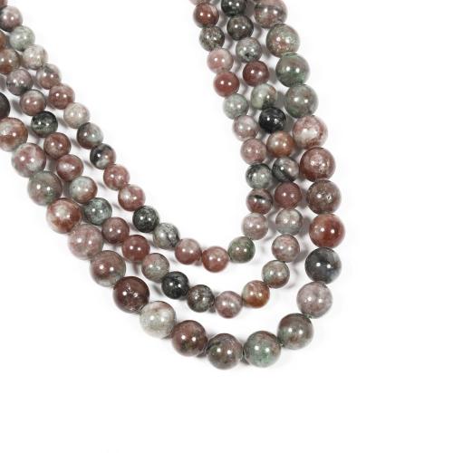 Natural Garnet Beads Round DIY mixed colors Sold By Strand