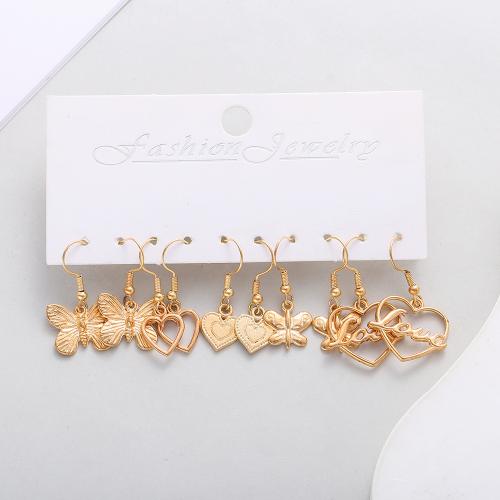 Zinc Alloy Drop Earrings plated for woman Sold By Set