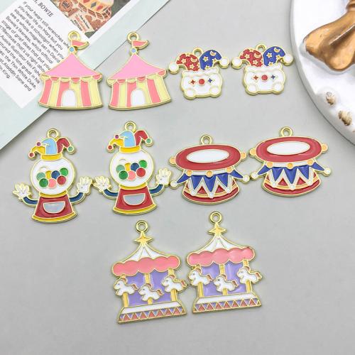 Zinc Alloy Enamel Pendants plated DIY Sold By Bag