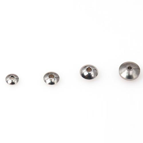 Stainless Steel Spacer Beads 304 Stainless Steel Saucer DIY original color Sold By Bag