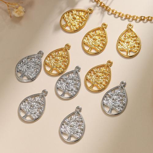 Stainless Steel Pendants 304 Stainless Steel Teardrop Vacuum Ion Plating DIY Sold By Bag