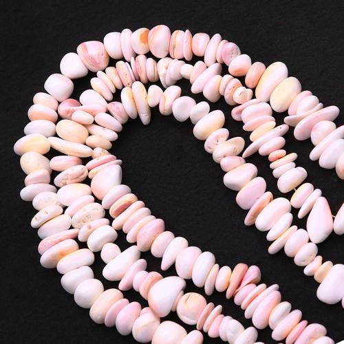 Perles naturelles de coquillage d'eau douce , Reine Conch Shell, DIY, rose, aboutuff1a10-13mm, Vendu par Environ 38 cm brin