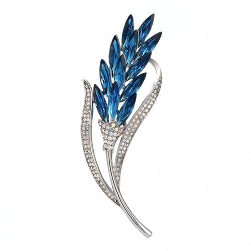 Zinc Alloy Brooches with Crystal Wheat fashion jewelry & for woman Sold By PC