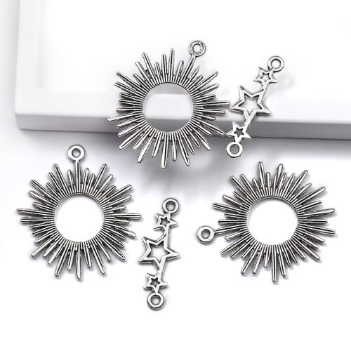 Zinc Alloy Pendants plated DIY & double-hole Sold By Bag