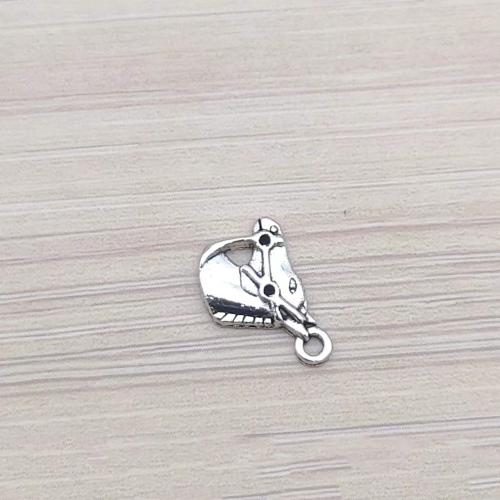 Sinc Alloy Pendants, plátáilte, DIY, 17x11mm, 100ríomhairí pearsanta/Mála, Díolta De réir Mála